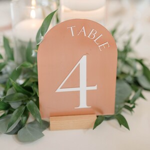Custom Acrylic Table Number Signs 1-10