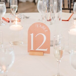 Custom Acrylic Table Number Signs 11-20
