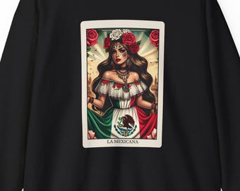 Loteria-La Mexicana、ロッテリア カード、La Mexicana セーター、メキシカン ロッテリア、ラティーナ セーター