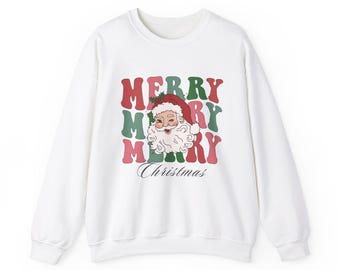 Festive Holiday Jumper for All, Xmas Cheer Sweatshirt, Perfect Gift, Santa Clause Holiday Jumper, Perfect Gift