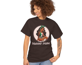 Camiseta Latina Orgullo Marrón: Camiseta Gráfica Chicana