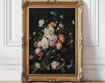 Stimmungsvoller Cottagecore Print, Blumen/Blütenmuster (Digitaler Download DRUCKBAR)
