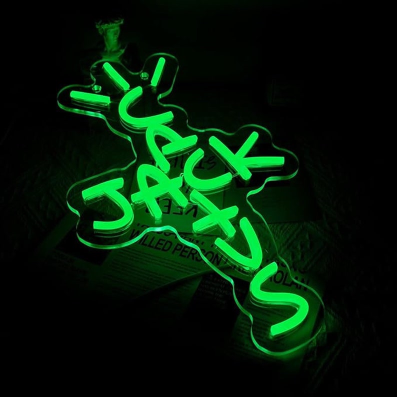 Cactus Jack Neon Sign Etsy