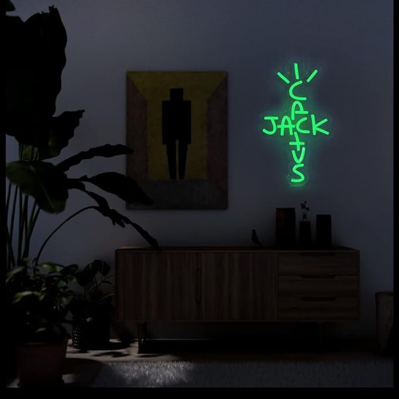Cactus Jack Neon Sign Etsy