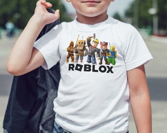 Roblox Gamer Design Shirts, Roblox Shirts, Roblox, Roblox Gift, Birthday  Gift Shirts, Roblox Tee, Roblox Kids Online Gamers Football Cartoon Unisex  Boys Girls Unisex T-shirt (White, 5-6 years) : Buy Online at