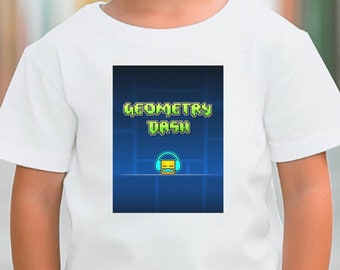 Geometry Dash T-Shirt for Kids Geometry Dash Birthday Gift For Kids Gaming T-Shirt Geometry Dash Clothing Geometry Dash Spaceship