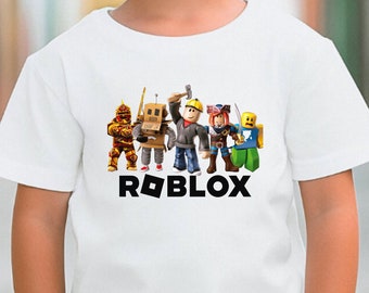 Kids Roblox T-Shirt Boy Birthday Gift Party Children's Anime Short Sleeve  Fashion Casual Top Baby Comfort Clothing