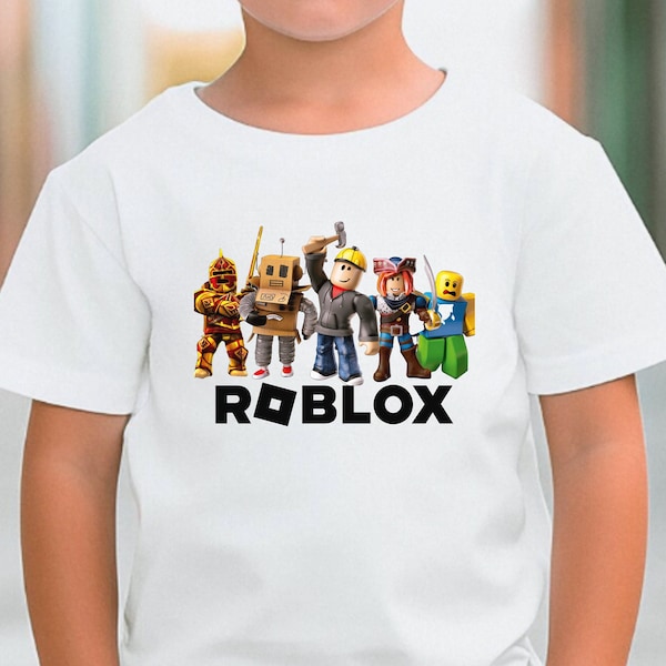 Roblox T-Shirt for Kids Roblox Birthday Gift For Kids Gaming T-Shirt Roblox World Clothing
