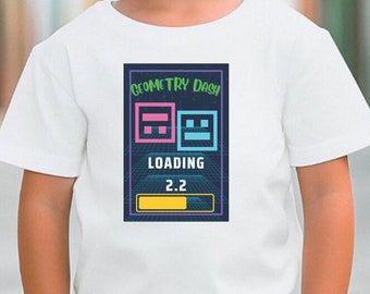 Geometry Dash 2.2 T-Shirt for Kids Geometry Dash Birthday Gift For Kids Gaming T-Shirt Geometry Dash Clothing Geometry Dash T-Shirt