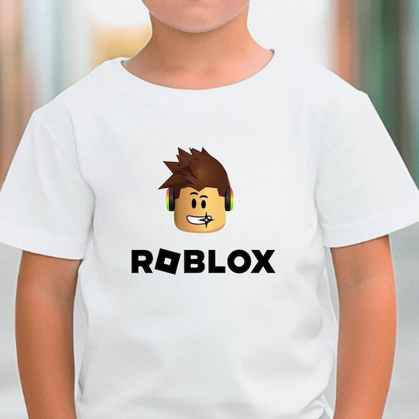 Roblox T-Shirt Kids Unisex Tee Roblox Character Gaming T-Shirt Roblox Birthday Gift For Kids Roblox Character Print Cool Print Clothing
