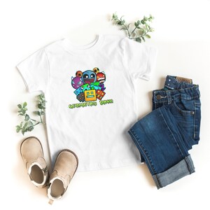 Geometry Dash T-Shirt for Kids Geometry Dash Birthday Gift For Kids Gaming T-Shirt Geometry Dash Clothing Geometry Dash Characters image 2