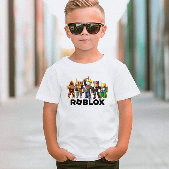Game Kids Shirt Roblox Birthday T shirt Custom Name Age Kids