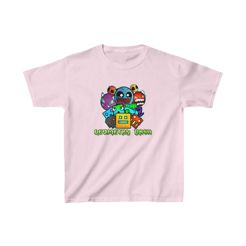 Geometry Dash T-Shirt for Kids Geometry Dash Birthday Gift For Kids Gaming T-Shirt Geometry Dash Clothing Geometry Dash Characters image 5