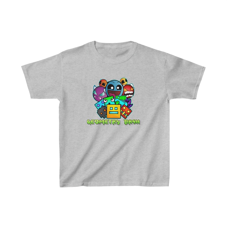 Geometry Dash T-Shirt for Kids Geometry Dash Birthday Gift For Kids Gaming T-Shirt Geometry Dash Clothing Geometry Dash Characters image 9