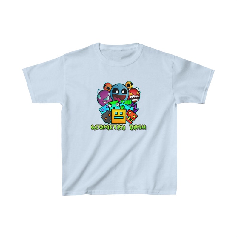 Geometry Dash T-Shirt for Kids Geometry Dash Birthday Gift For Kids Gaming T-Shirt Geometry Dash Clothing Geometry Dash Characters image 6