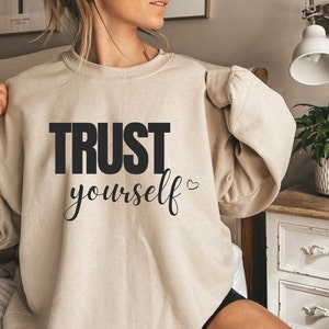 Confía en ti mismo Svg PNG, corte vectorial, cricut svg, cita inspiradora svg, citas positivas svg, motivación svg, amor propio salud mental