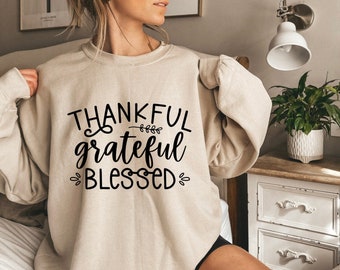 Thankful grateful Blessed Svg, thankful Blessed Svg, Blessed Cut File, grateful Blessed Word Vector, Inspirational Svg, inspiration quote