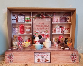 Elf props mini hot cocoa station