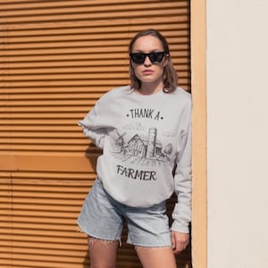 THANK A FARMER, Farming Shirt, Western PNG, Support Farmers png, Trendy png, western graphic tee, funny farmer shirt