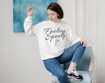 Feeling Spooky Ghost SVG, Halloween Shirt Design (Digital Download)
