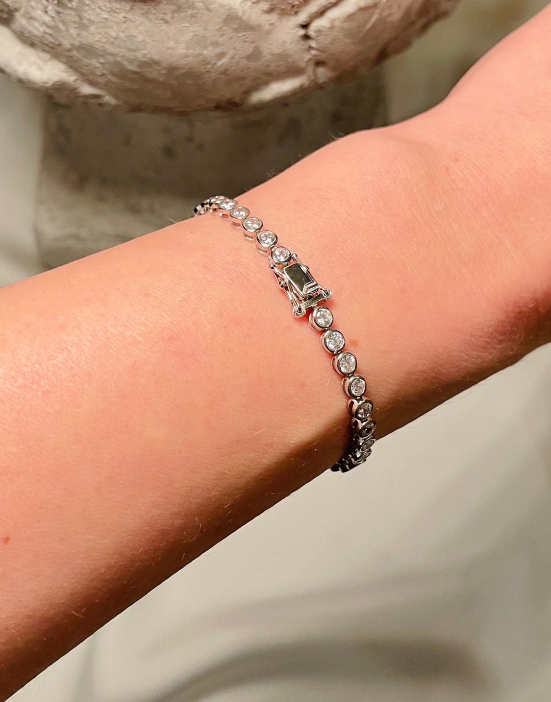 【HYERES LOR】23SS★ Essence Silver Tennis (Y) 2.5 Bracelet HYERES LOR】23SS☆ Essence Silver Tennis (Y) 2.5 Bracelet