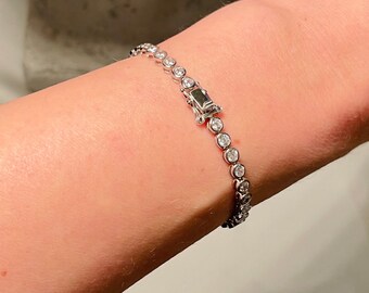 【HYERES LOR】24FW★ Silver (W) Crown Tennis Bracelet 3mm HYERES LOR】24FW☆ Silver (W) Crown Tennis Bracelet 3mm