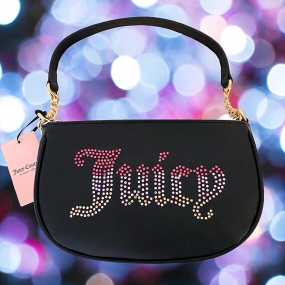 Juicy Couture Black Licorice With Rhinestone Logo Be Classic Juicy Couture Black Licorice With Rhinestone Logo Be Classic