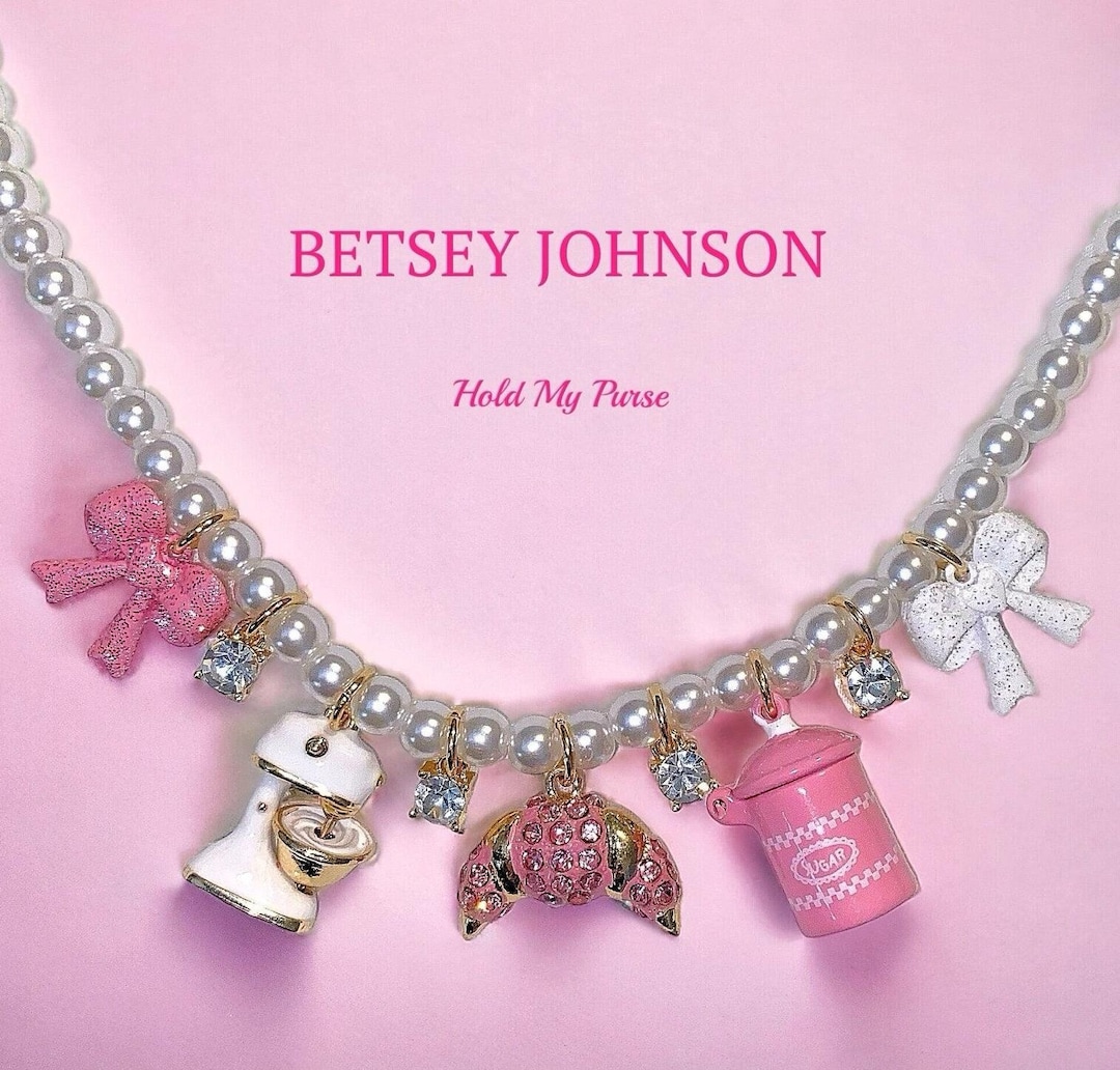 Betsey Johnson Jewelry Faux Pearl Vintage Kitch Kitchen Baking