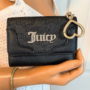 Juicy Couture Double Sided Trifold Bag or Backpack Goth Heart Hang