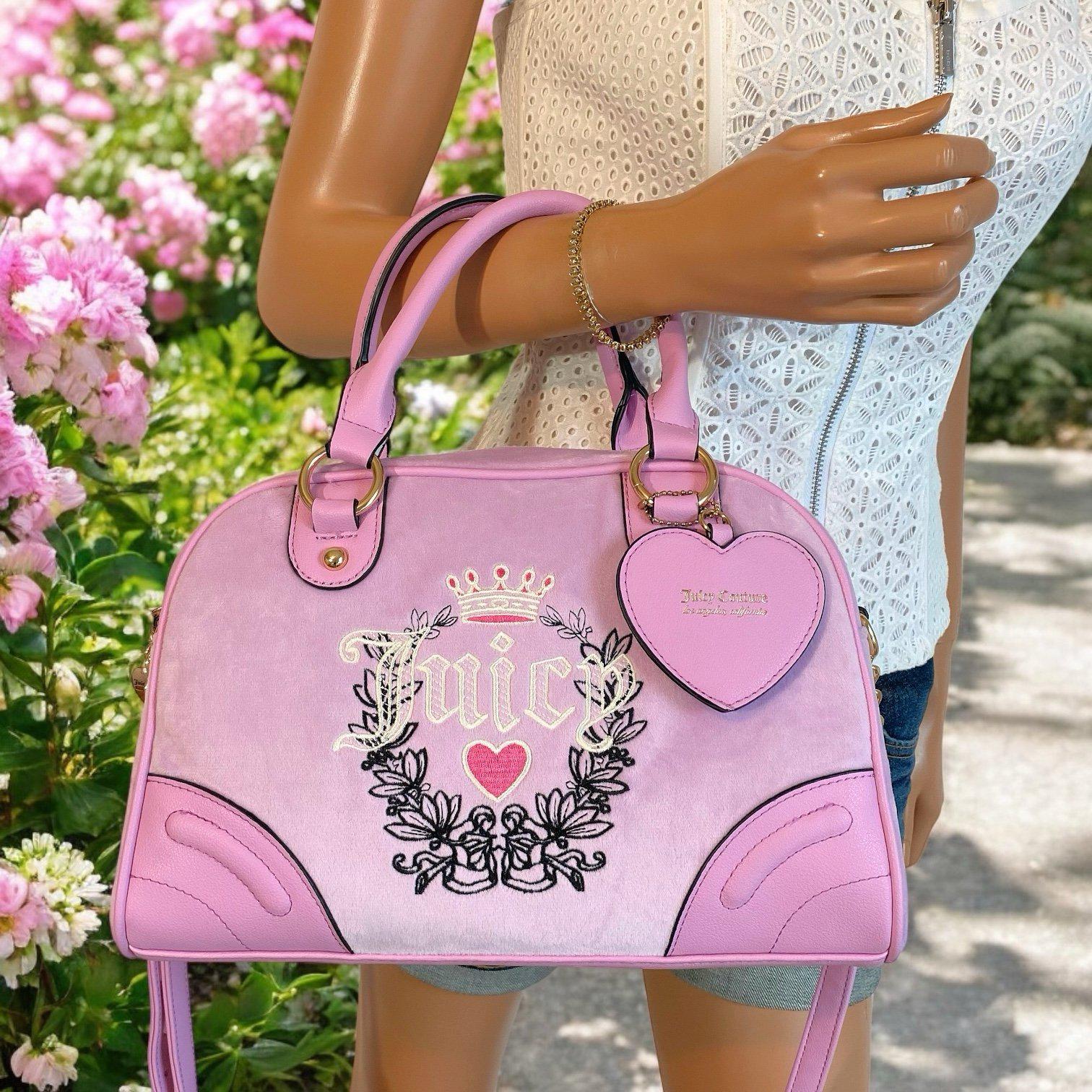 Juicy Couture ピンク マザーズバッグ　美品 Juicy Couture Juicy Pink Girls Just Wanna Have Fun Shoulder Bag