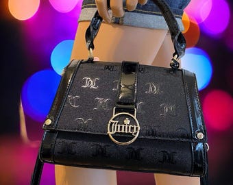 楽天 送料無料にならない Black Small Couture Juicy Gothic Crossbody Flap Fancy Logo トップス