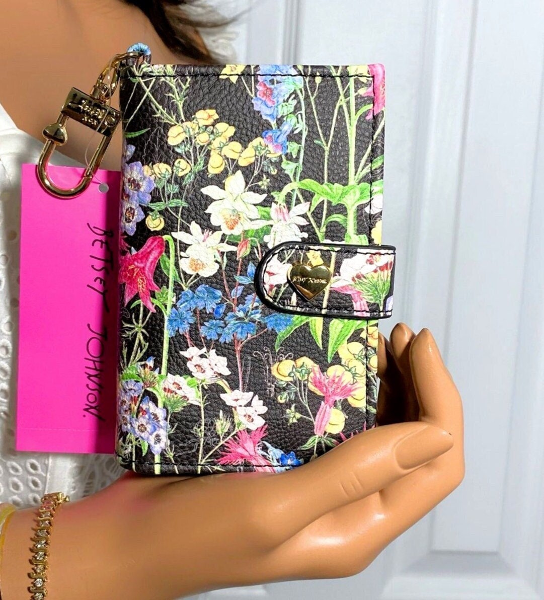 Betsey johnson floral wallet sale