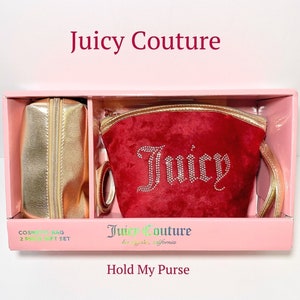 Juicy Couture Hot Pink Pajamas 2 Piece Set Soft Fuzzy Christmas Gift Set New