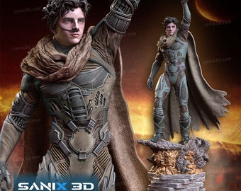 Dune Paul Atreides Figure High Detailed Resin Print - 25 cm height - Different Size Options - Colored and no colored option