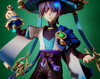 Wanderer Genshin Impact Figure: Enthrall with Its Exquisite Details! - Different Size Options - Figure - Genshin Impact