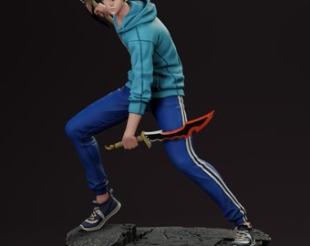 Solo Leveling Sung Jin woo Statue 25 cm height - Different size Options - Anime - Solo Leveling - Manga - Igris - Figure