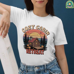 Cozy Cabin Retreat PNG: Fall Sublimation Design (Digital Download)