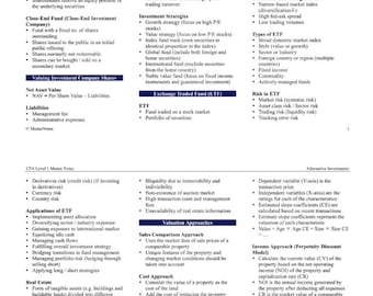 CFA Revision Notes Chartered Financial Analyst 2026 CFA Program CFA Level 1 Exam Prep