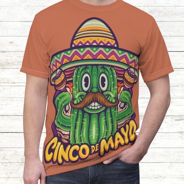 Cinco De Mayo Unisex Big Print T-Shirt, Cinco De Mayo Shirt, Cinco De Mayo Fiesta Shirt, Mexico Shirt, Fiesta Shirt