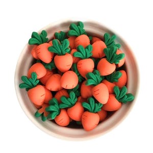 Easter Carrots Cabochon, Miniature Resin Fake Food, Carrot Flatback, Faux Food DIY Crafts, Crafting Supplies, Easter Decor,  DIY Supplies