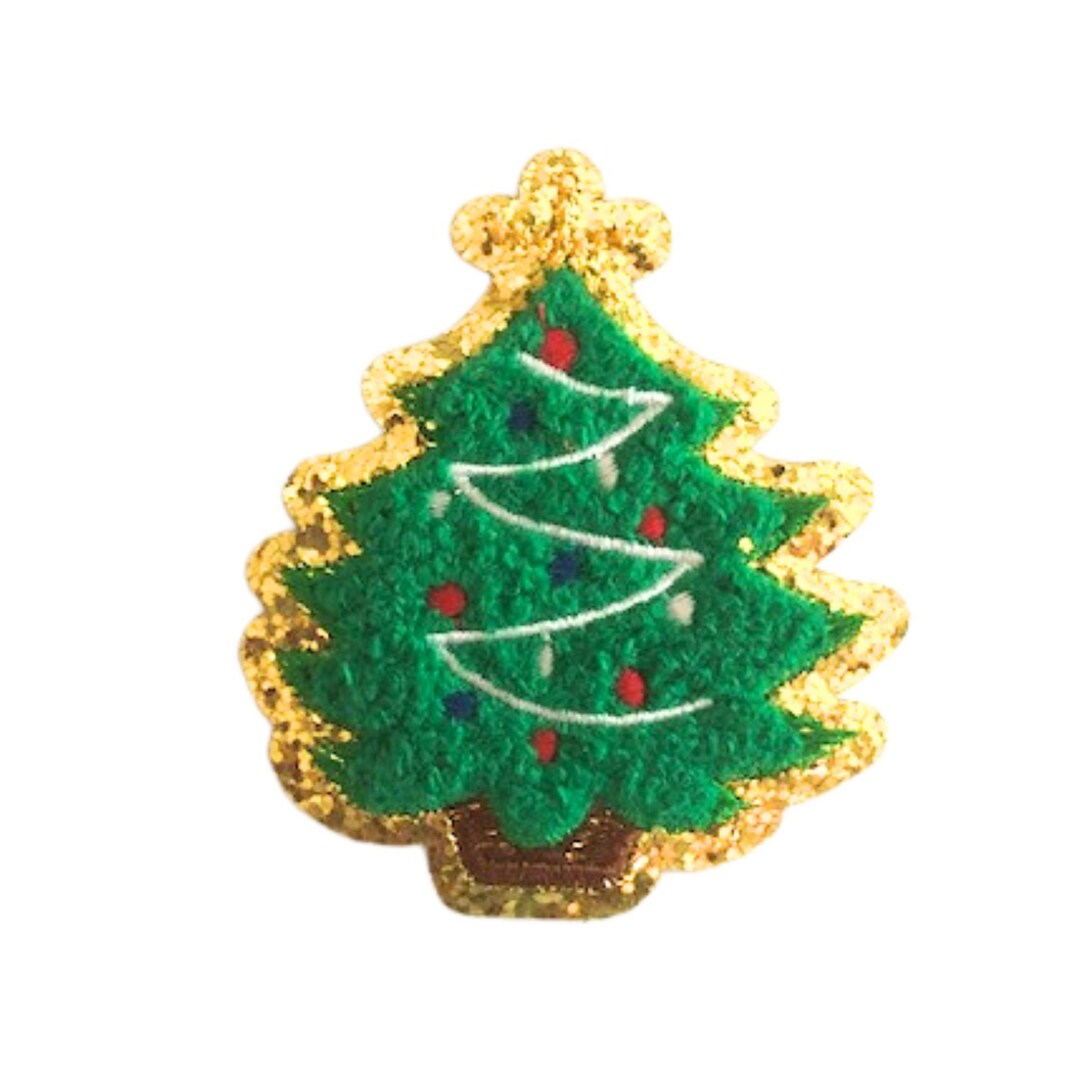 Christmas Tree Patch, Chenille Xmas Patch, Christmas Party Favors, DIY