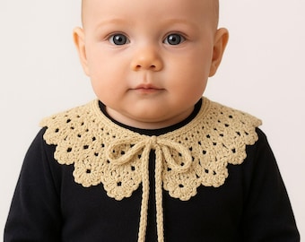 Knitted Collar Pattern, Very Easy Knitting Collar Pattern for Beginners, Vintage Model Collar, Retro Pattern