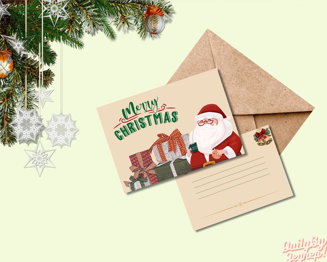 Joyeux Noël Carte de Noël imprimable Carte de Noël Etsy France