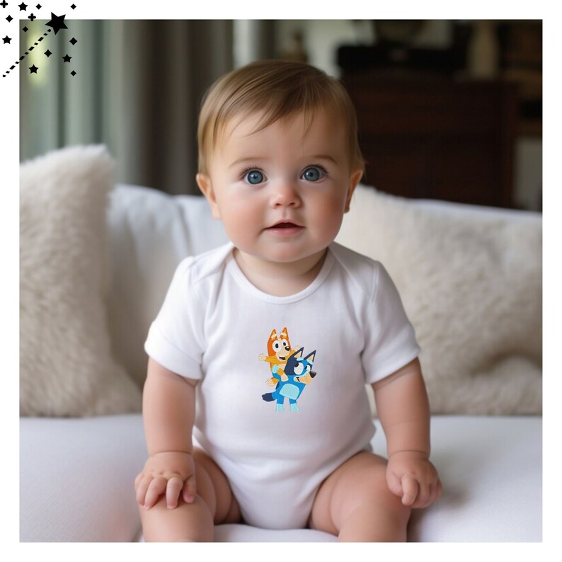 Bluey and Bingo Adorable Machine Embroidery File Design Fun Kids