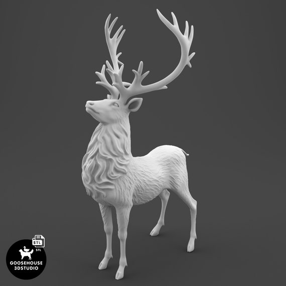 Standing Deer 1 12 Dollhouse Miniature 3D Print STL File 3D Model Etsy Ireland