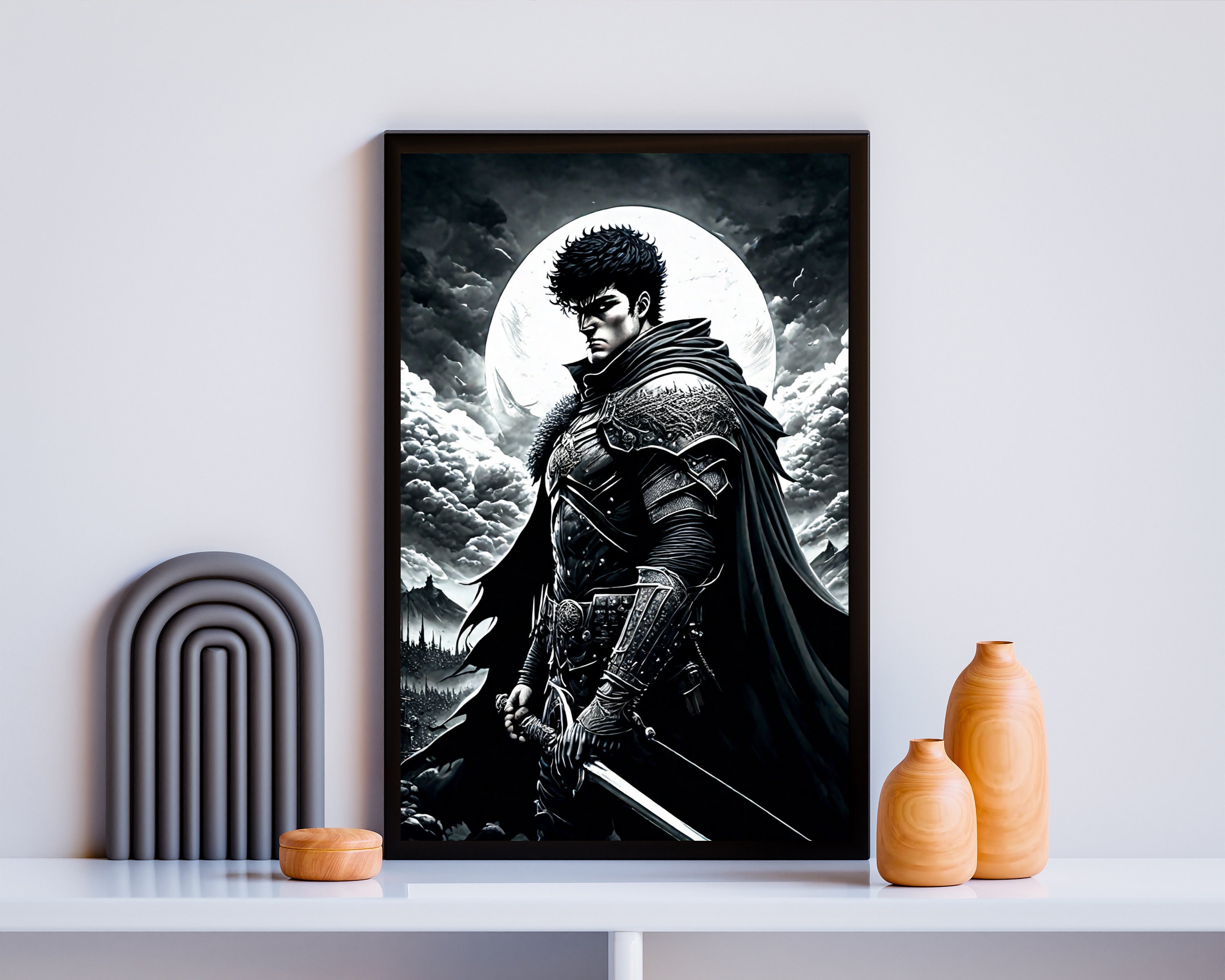 Berserk, Berserk Poster, Berserk Print, Anime Poster, Berserk Gift ...