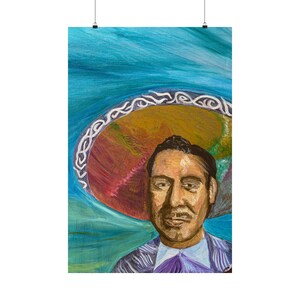 Poster Art Coloful Print Painting Mexican Art