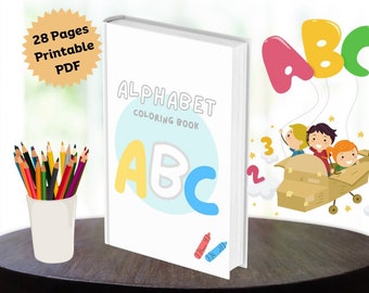 Alphabet Coloring Workbook (28 Pages Printable PDF)