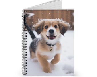 Puppy Design Spiral Notebook: Dog Lover Gift