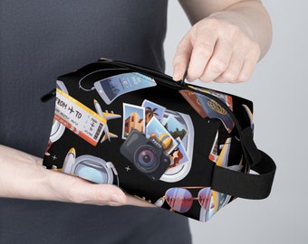 Unisex Travel Toiletry Bag with Custom Graphic Design - Durable & Water-Resistant. Cosmetic Bag for Your Next Travel adventure!